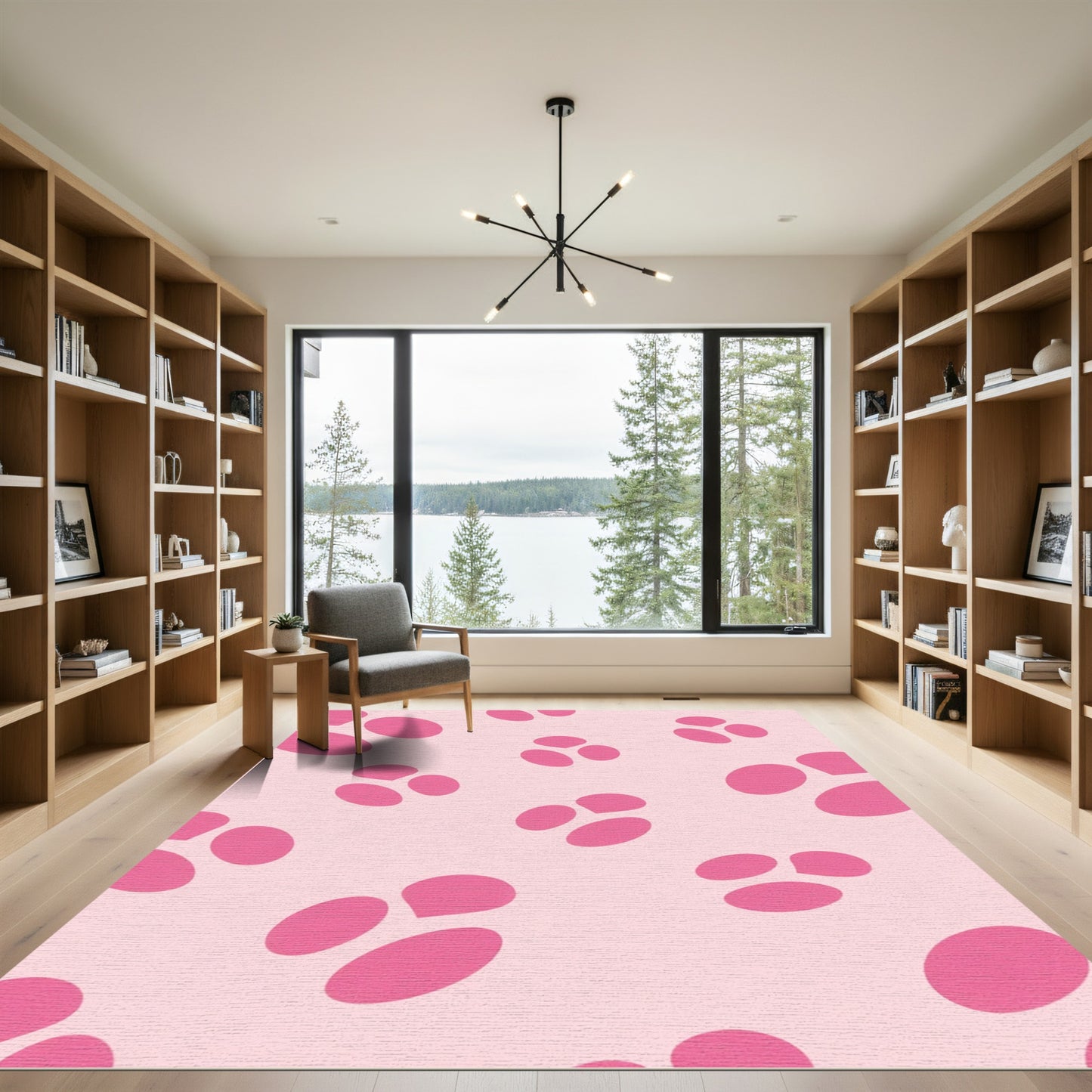 Cute Pink Blob Clusters Rug
