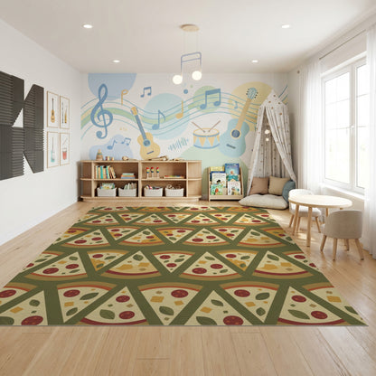 Playful Pepperoni Pizza Slices Rug