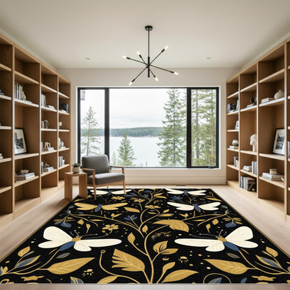 Golden Moth Botanical Garden Rug