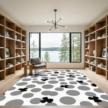 Monochromatic Flower Scatter Dot Rug