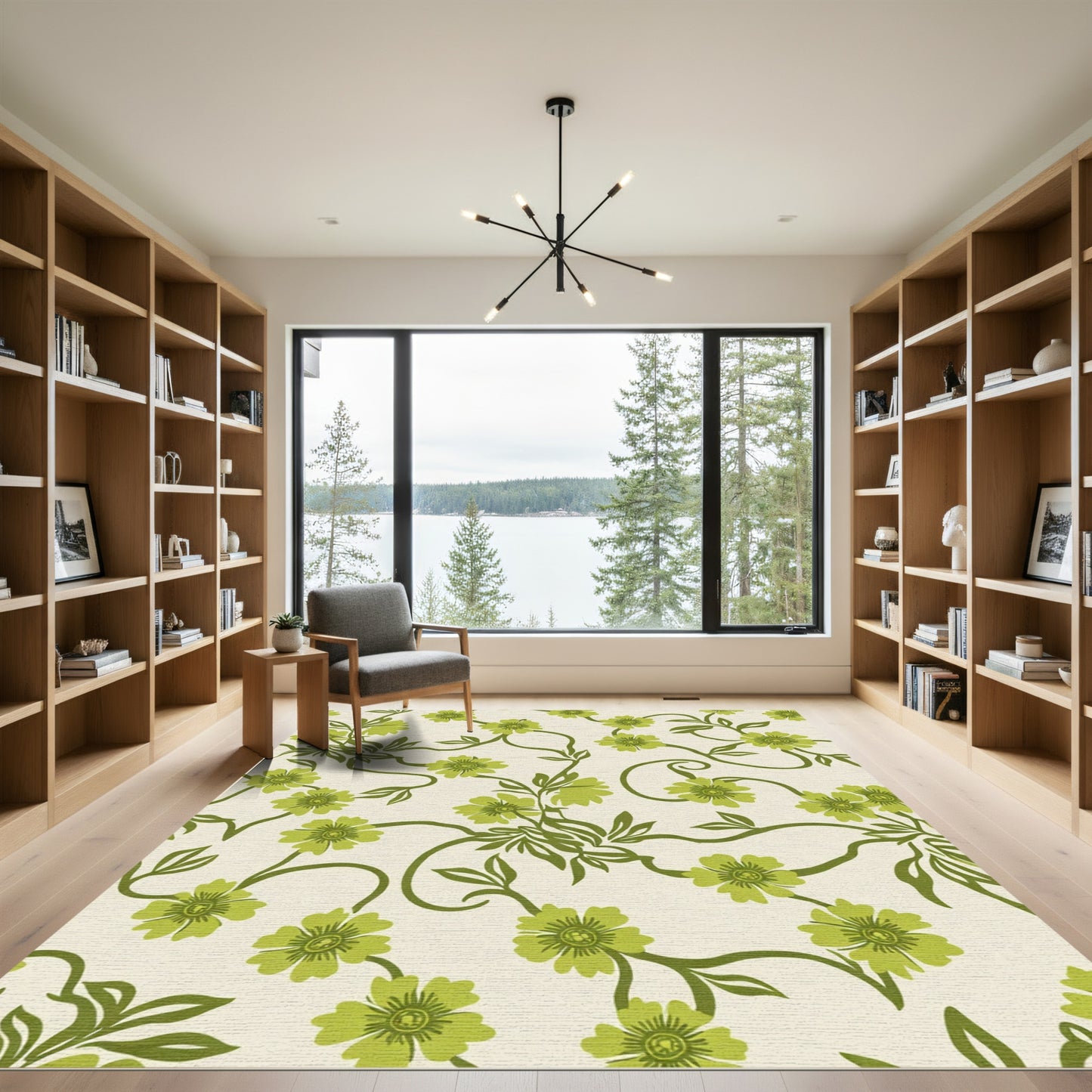Verdant Vine Floral Trail Rug