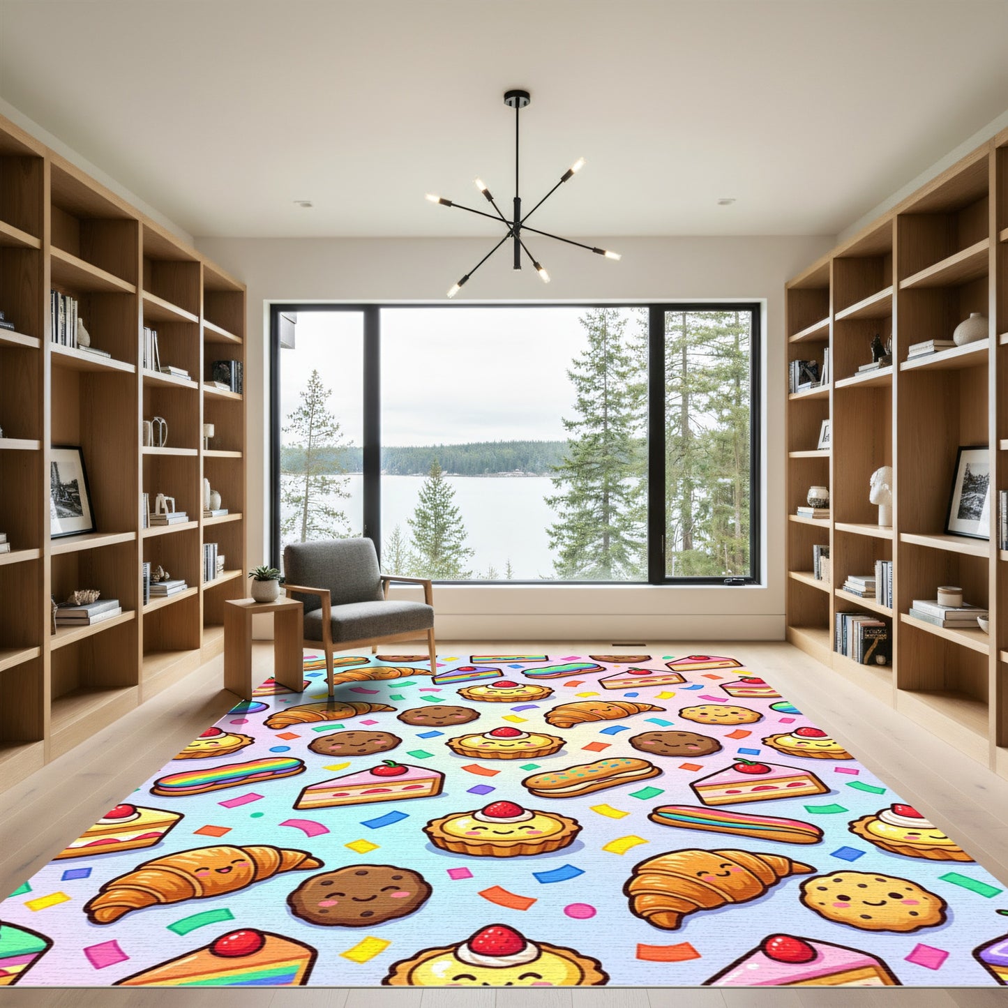 Cheerful Pastel Treats and Sweet Confetti Rug