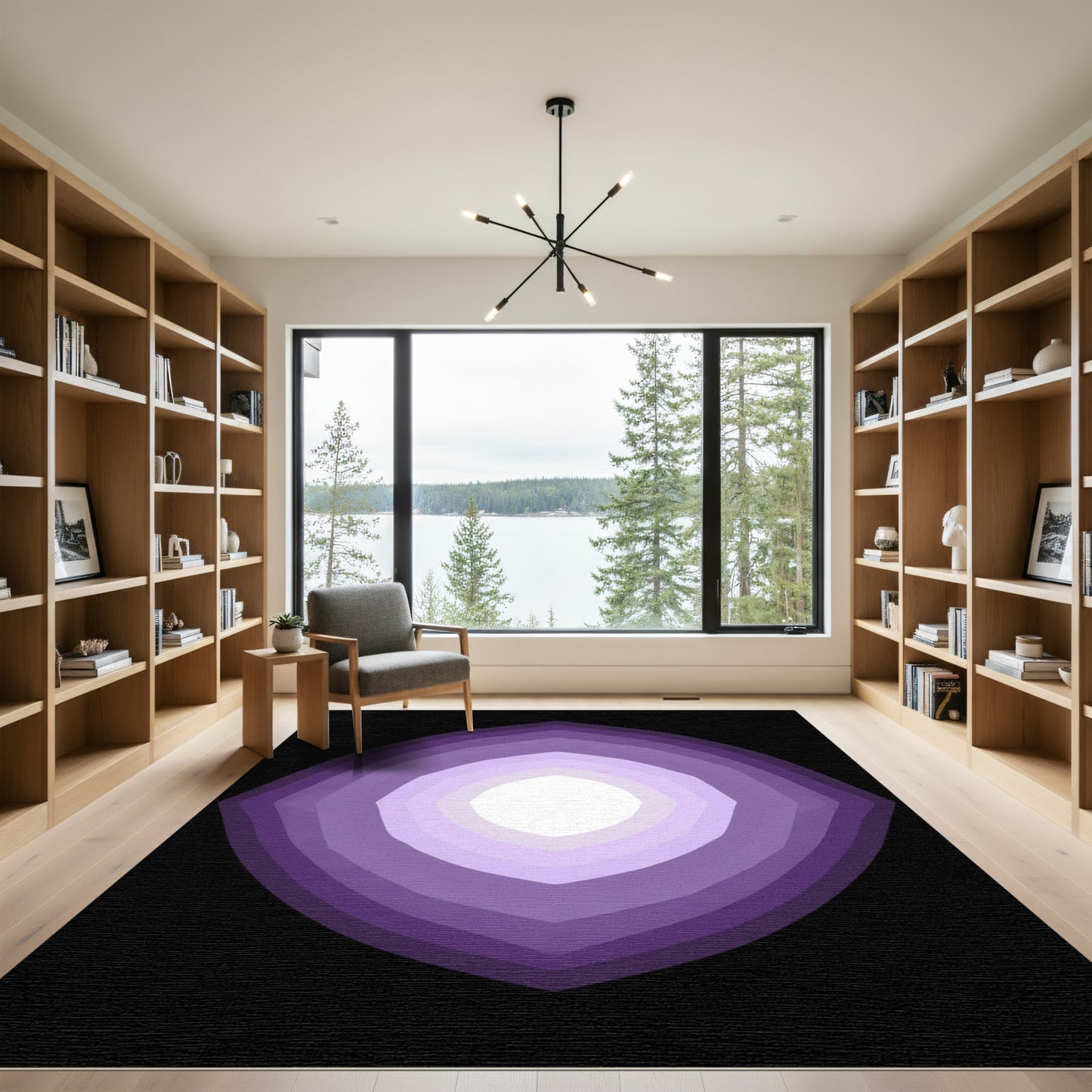 Amethyst Gradient Diamond Arch Rug