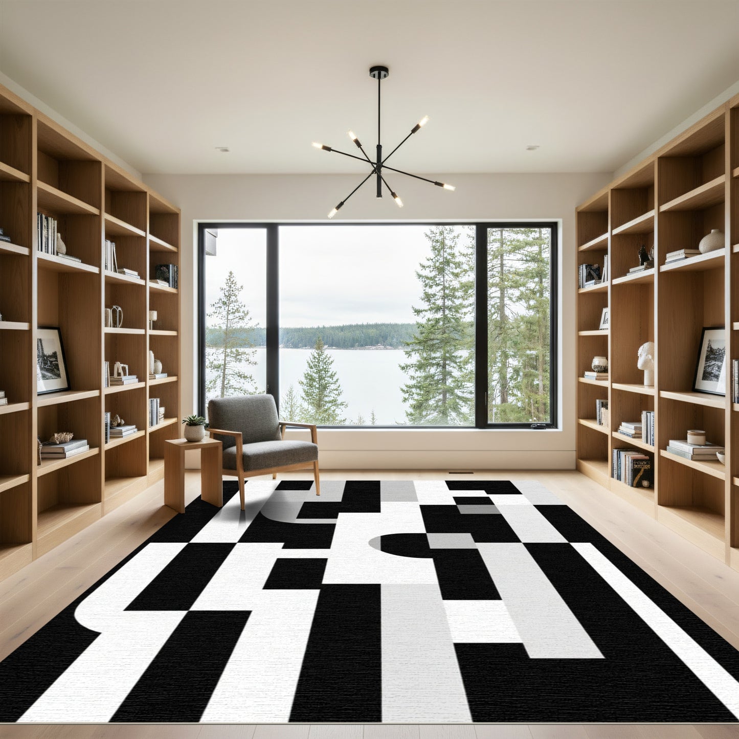 Monochromatic Geometric Arrangement Rug