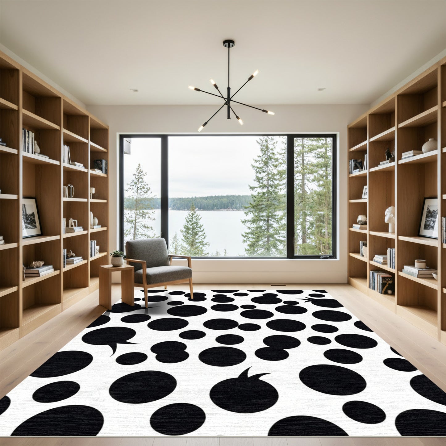 Monochromatic Bubbly Circles Scatter Rug