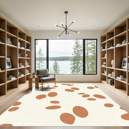 Earthy Spot Scatter Rug
