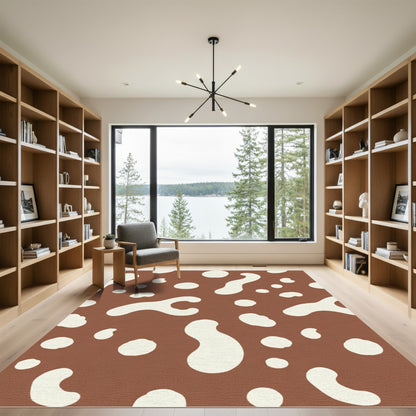 Earth Tone Organic Blobs Rug
