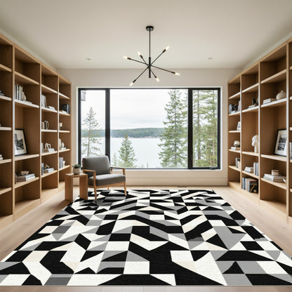 Monochromatic Geometric Abstraction Rug