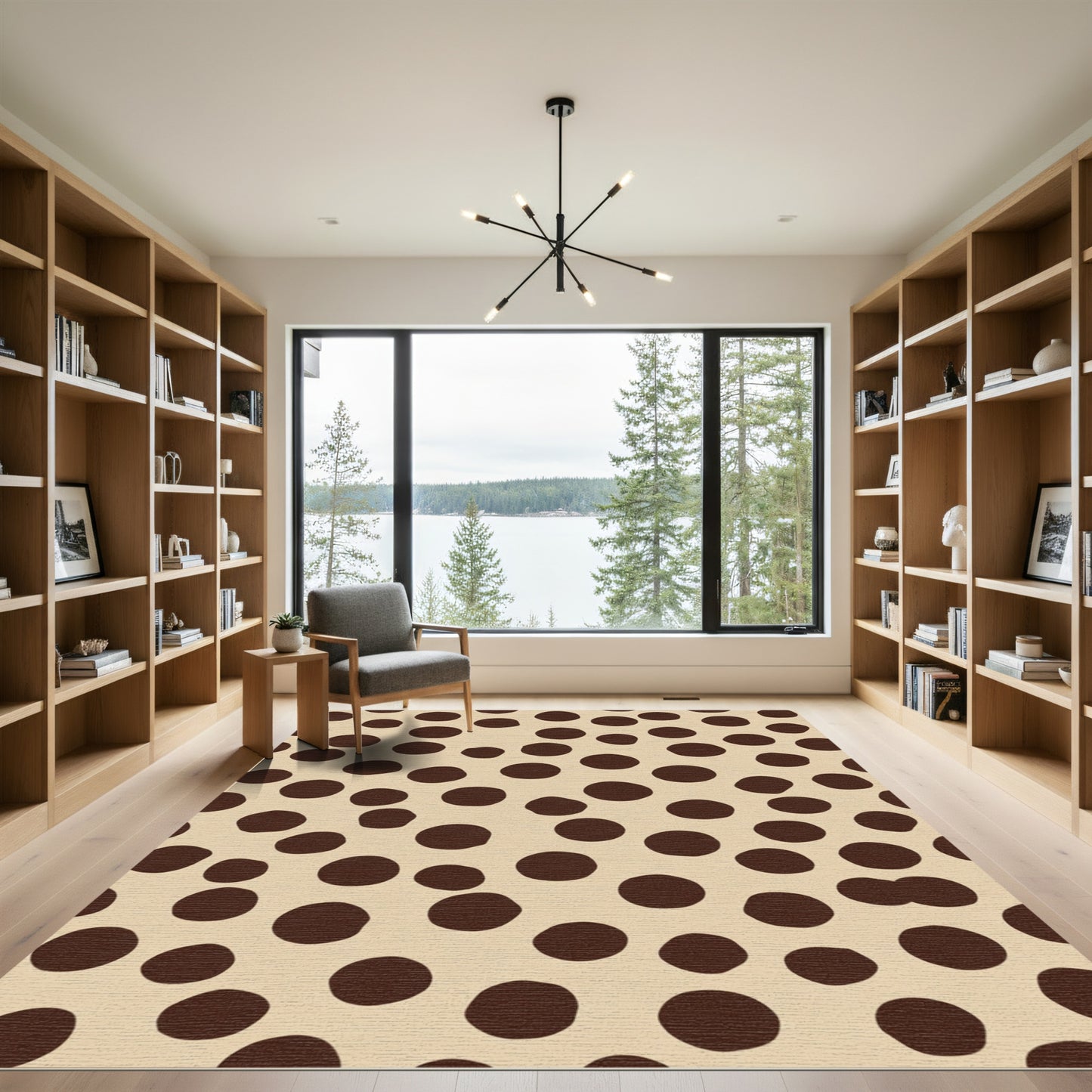 Brown Chocolate Dot Harmony Rug