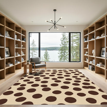 Brown Chocolate Dot Harmony Rug