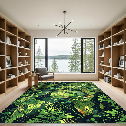 Verdant Earth Branches Composition Rug