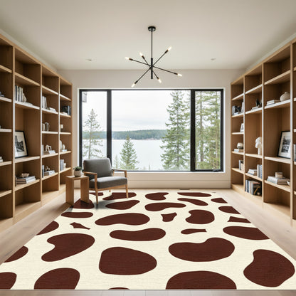 Brown Cream Holstein Spots Rug