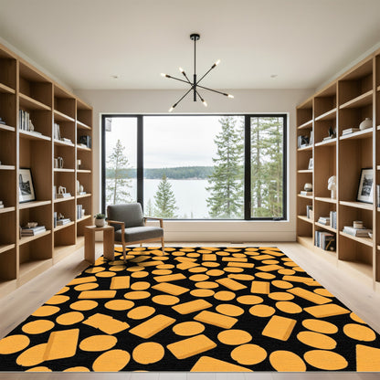 Orange Pills Rectangle Scatter Rug
