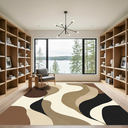 Earthy Tones Organic Flow Rug