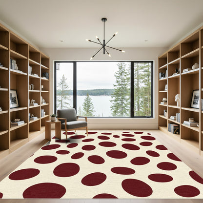 Crimson Ellipse Scatter Rug