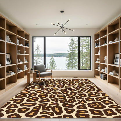 Bold Spotted Animal Print Rug