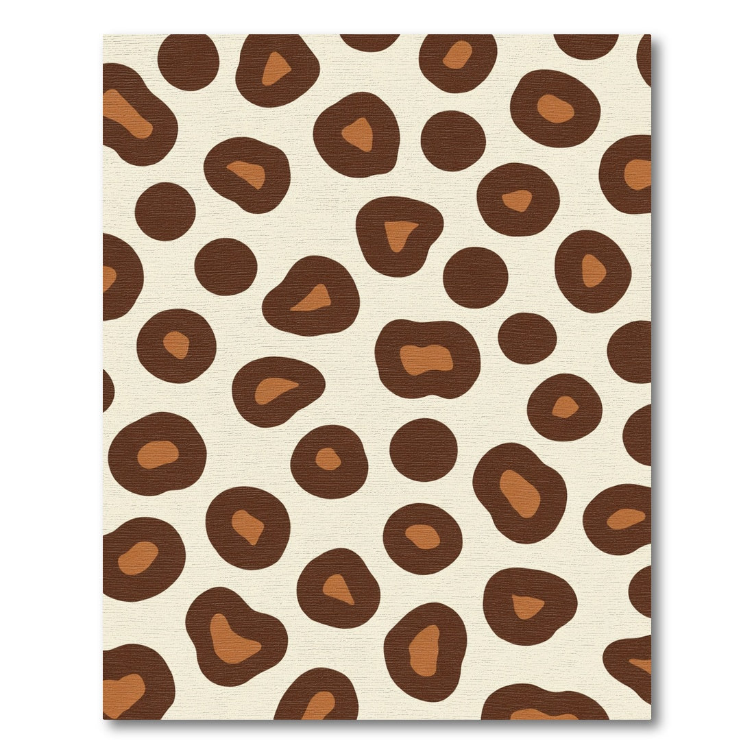 Brown Leopard Spot Contemporary Rug