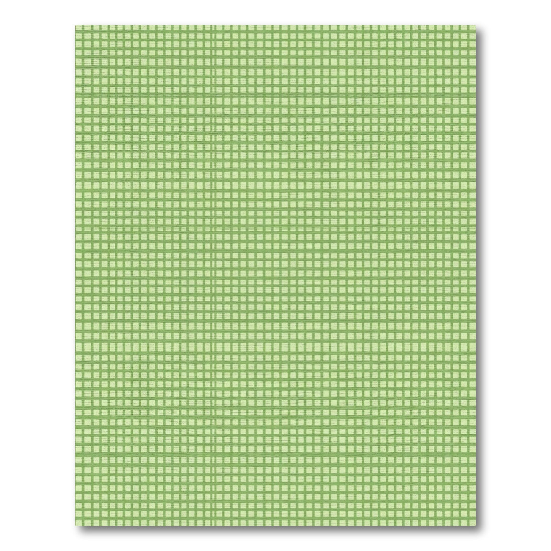 Verdant Green Gridded Texture Rug