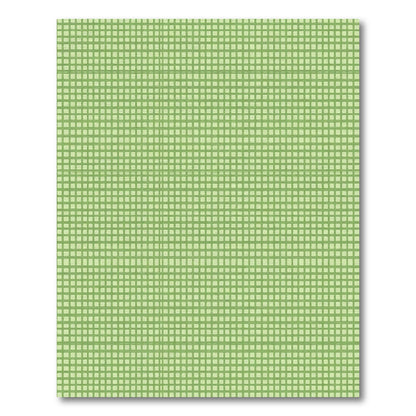 Verdant Green Gridded Texture Rug