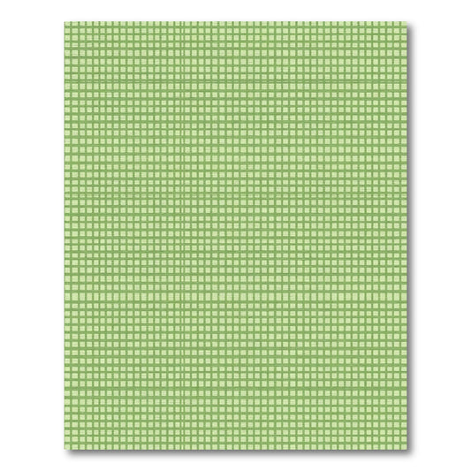Verdant Green Gridded Texture Rug