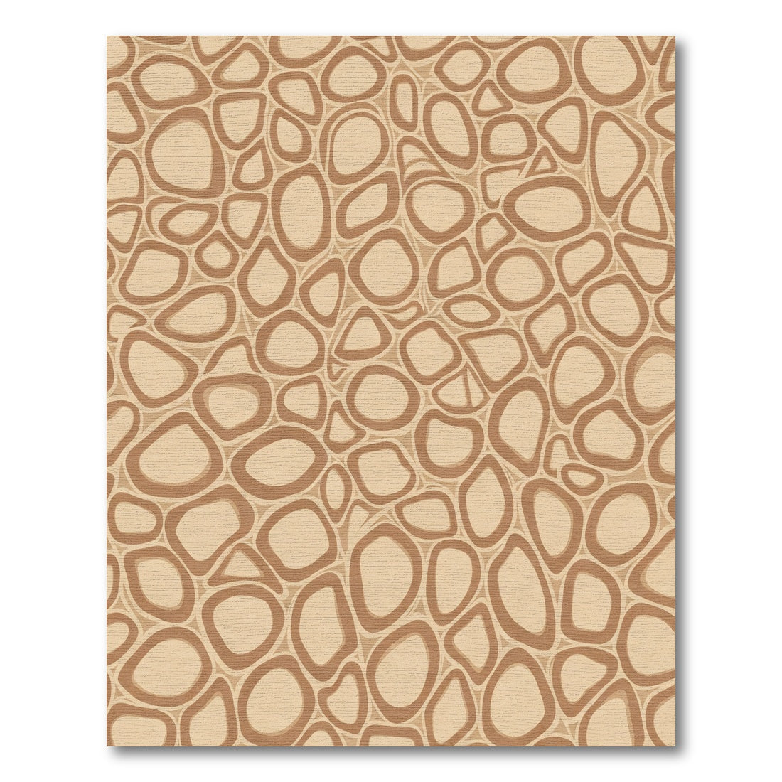 Earthy Tone Organic Cell Overlay Rug