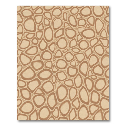 Earthy Tone Organic Cell Overlay Rug