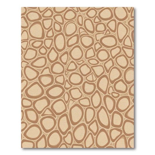 Earthy Tone Organic Cell Overlay Rug