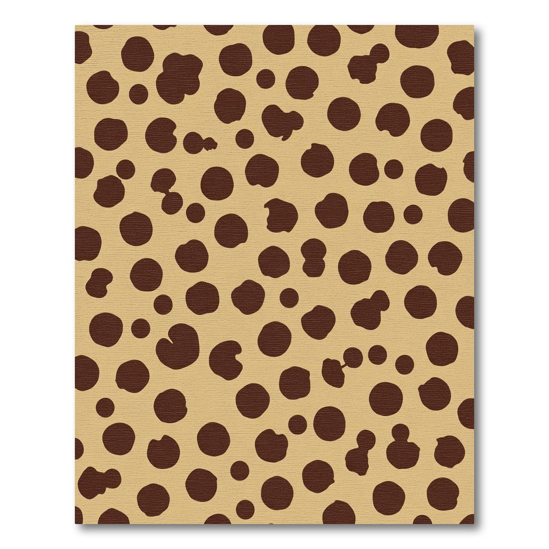 Brown Tan Spotted Organic Shapes Rug