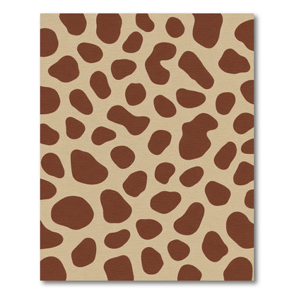 Natural Brown Giraffe Spots Rug