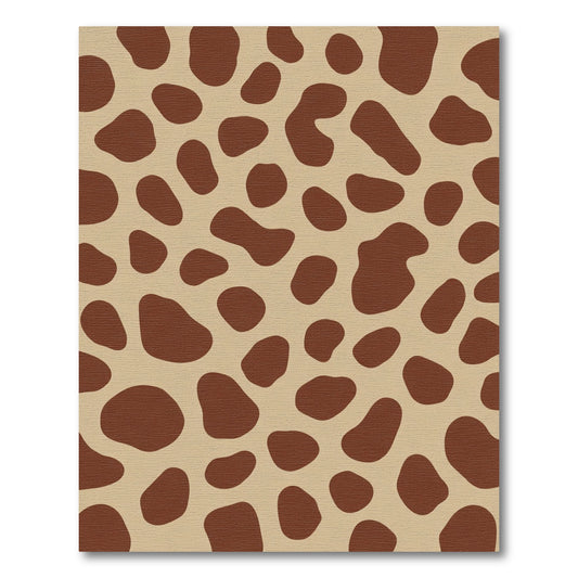 Natural Brown Giraffe Spots Rug