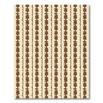 Earthy Brown Vertical Bands Rug