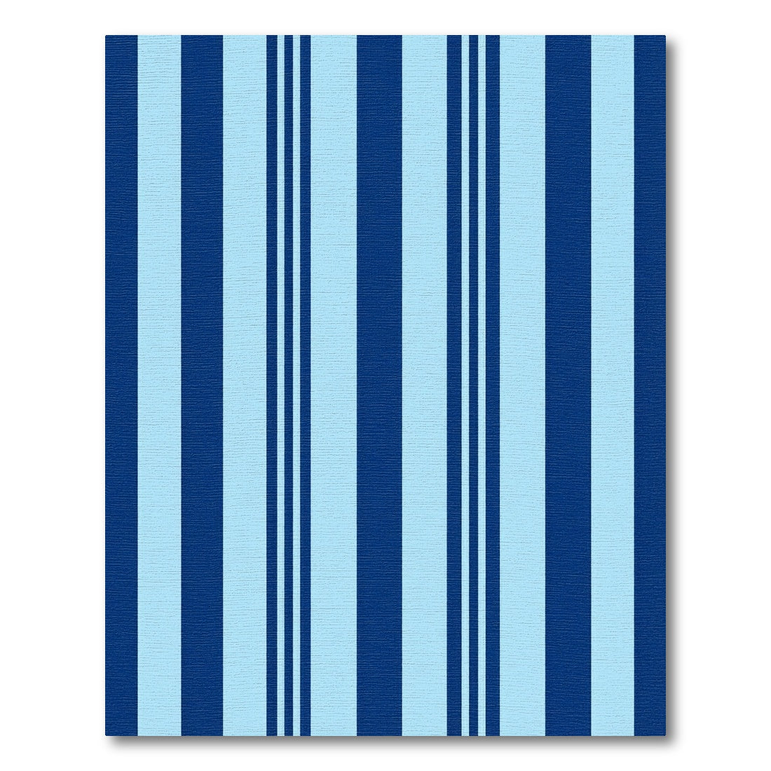 Deep Blue Light Blue Stripes Rug