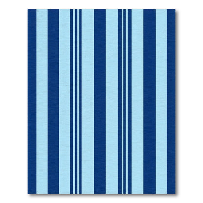 Deep Blue Light Blue Stripes Rug