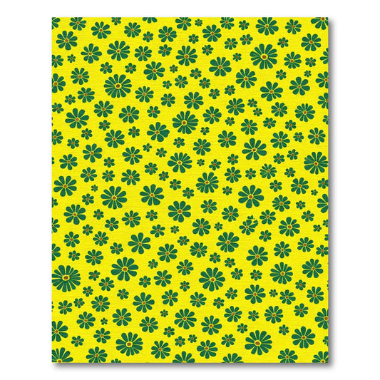 Daffodil Meadow Floral Pattern Rug