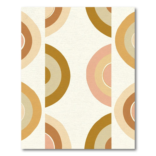 Earthy Boho Rainbow Arches Rug