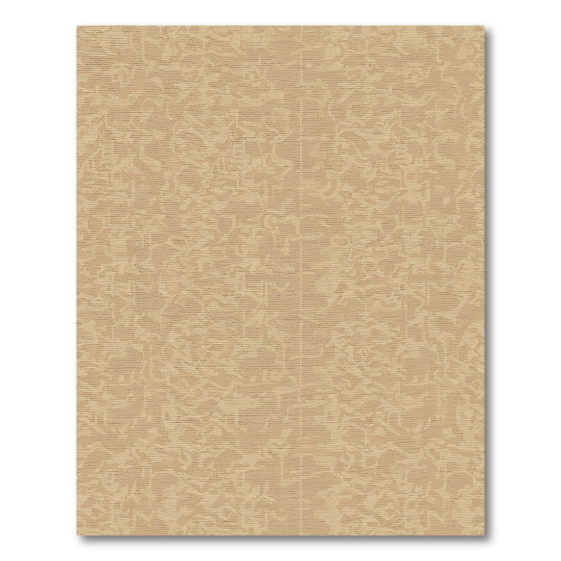 Textured Beige Abstract Linear Rug
