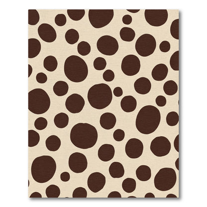 Brown Dot Scatter Rug