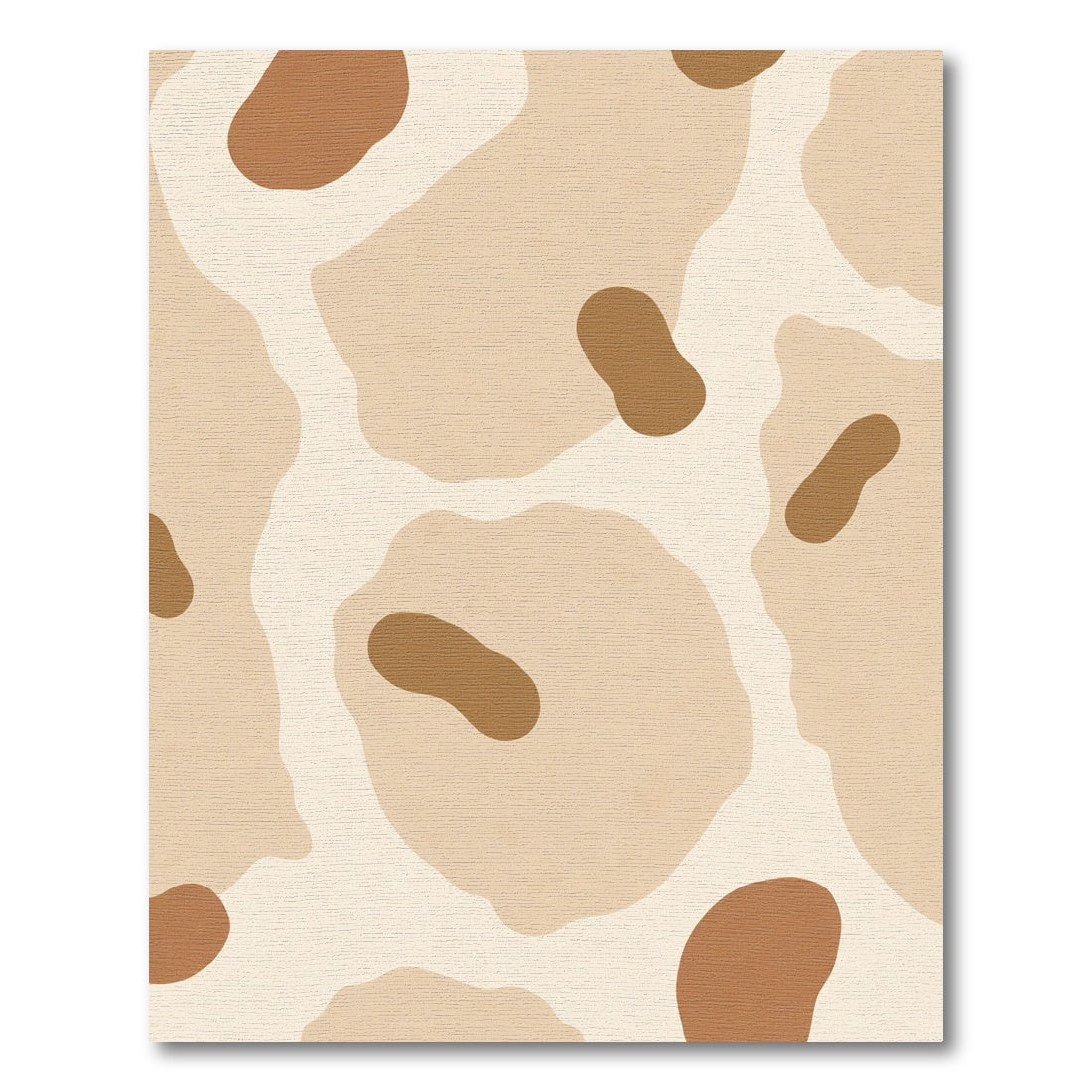Earthy Tone Organic Abstract Shapes Rug