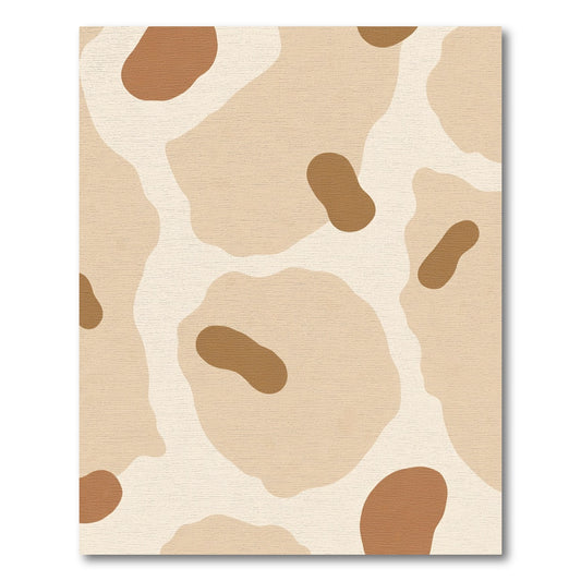 Earthy Tone Organic Abstract Shapes Rug