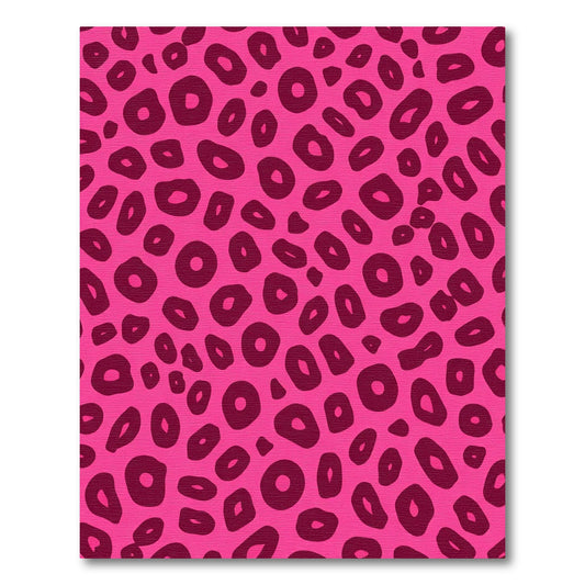 Hot Pink Jaguar Spots Rug