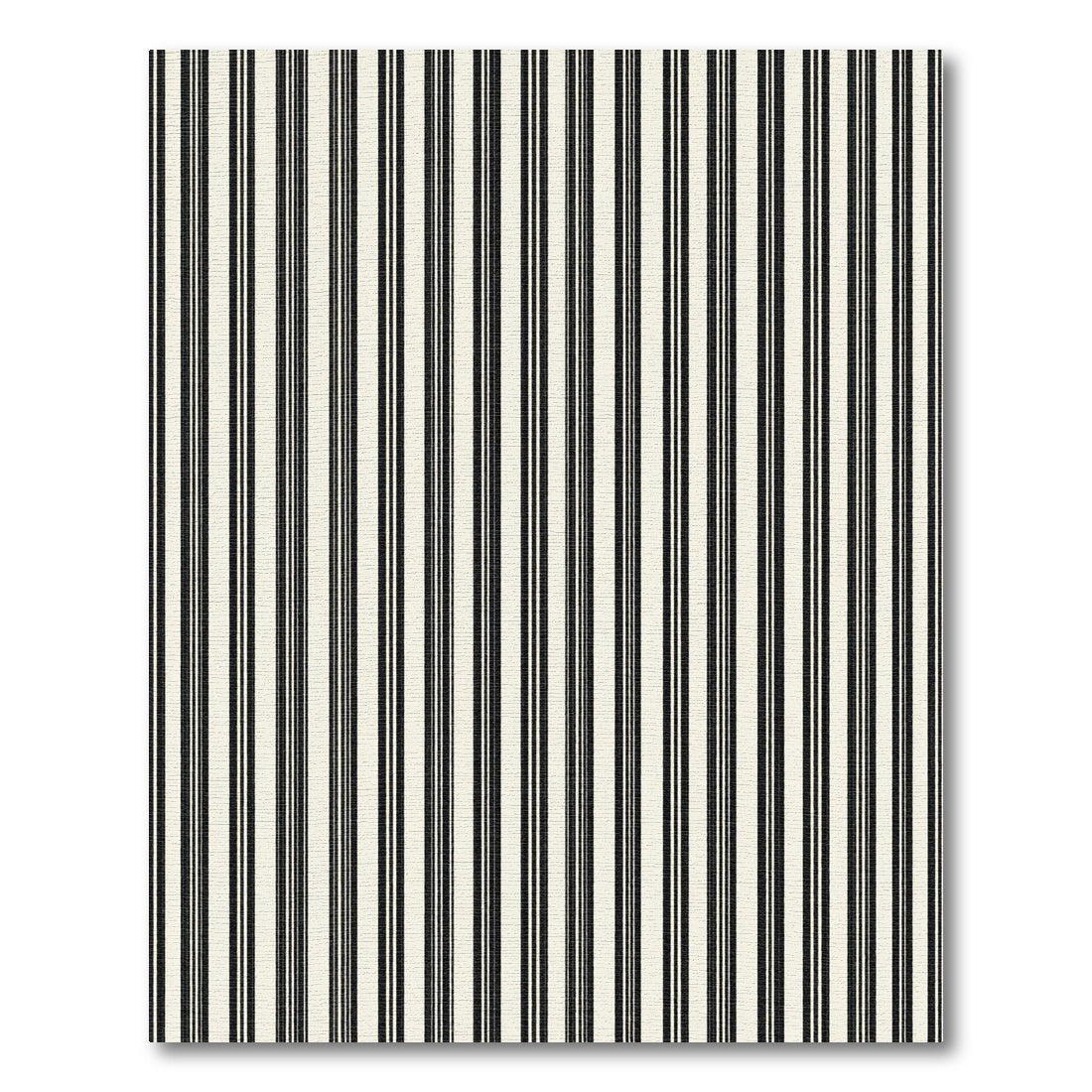 Classic Black Thin Stripe Rug