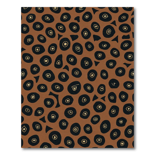 Brown Black Eyeball Spot Rug