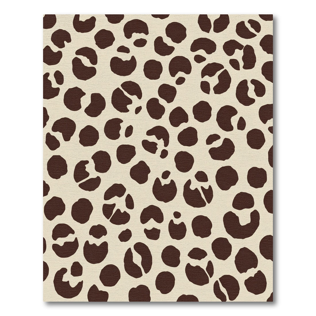Dark Brown Spotted Animal Hide Rug