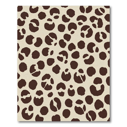Dark Brown Spotted Animal Hide Rug