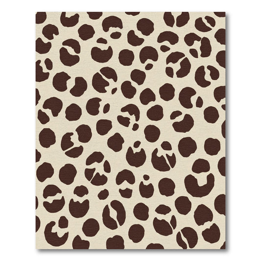 Dark Brown Spotted Animal Hide Rug
