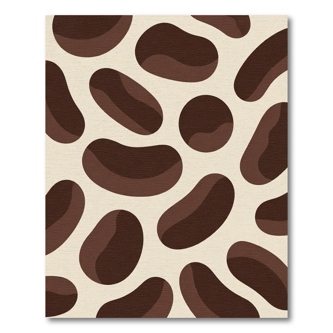 Brown Coffee Bean Gradient Shapes Rug