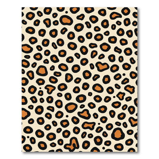 Bold Amber Black Spots Rug