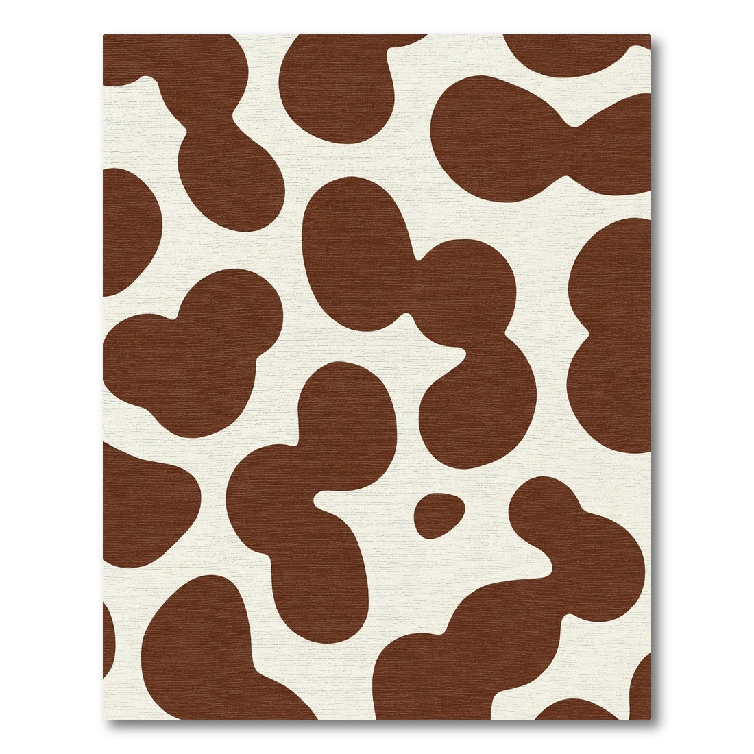 Brown White Blobs Rug