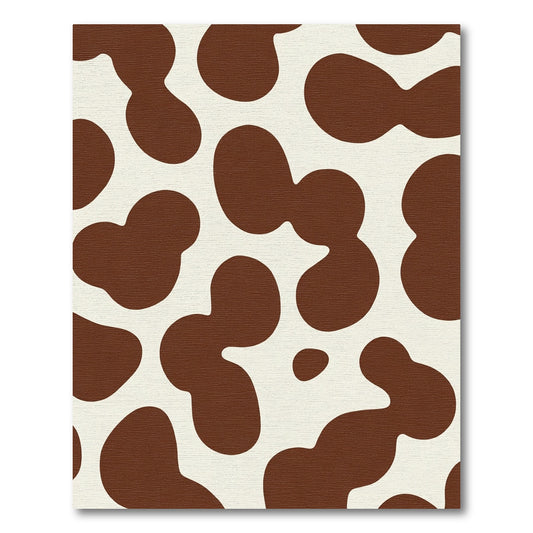 Brown White Blobs Rug