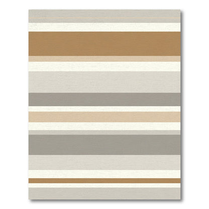 Natural Hue Contemporary Linear Rug